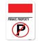 Signmission No Parking-Private Property W/ No Parking Alum Rust Proof Parking Sign, 18" x 24", A-1824-23800 A-1824-23800 - alternate 1